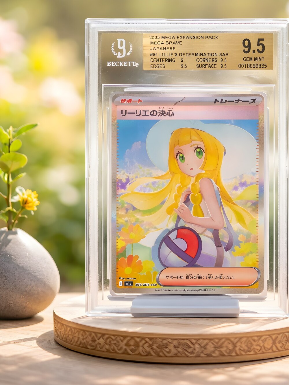 Pokemon Japanese Lillie’s Determination SAR BGS 9.5 Gem Mint